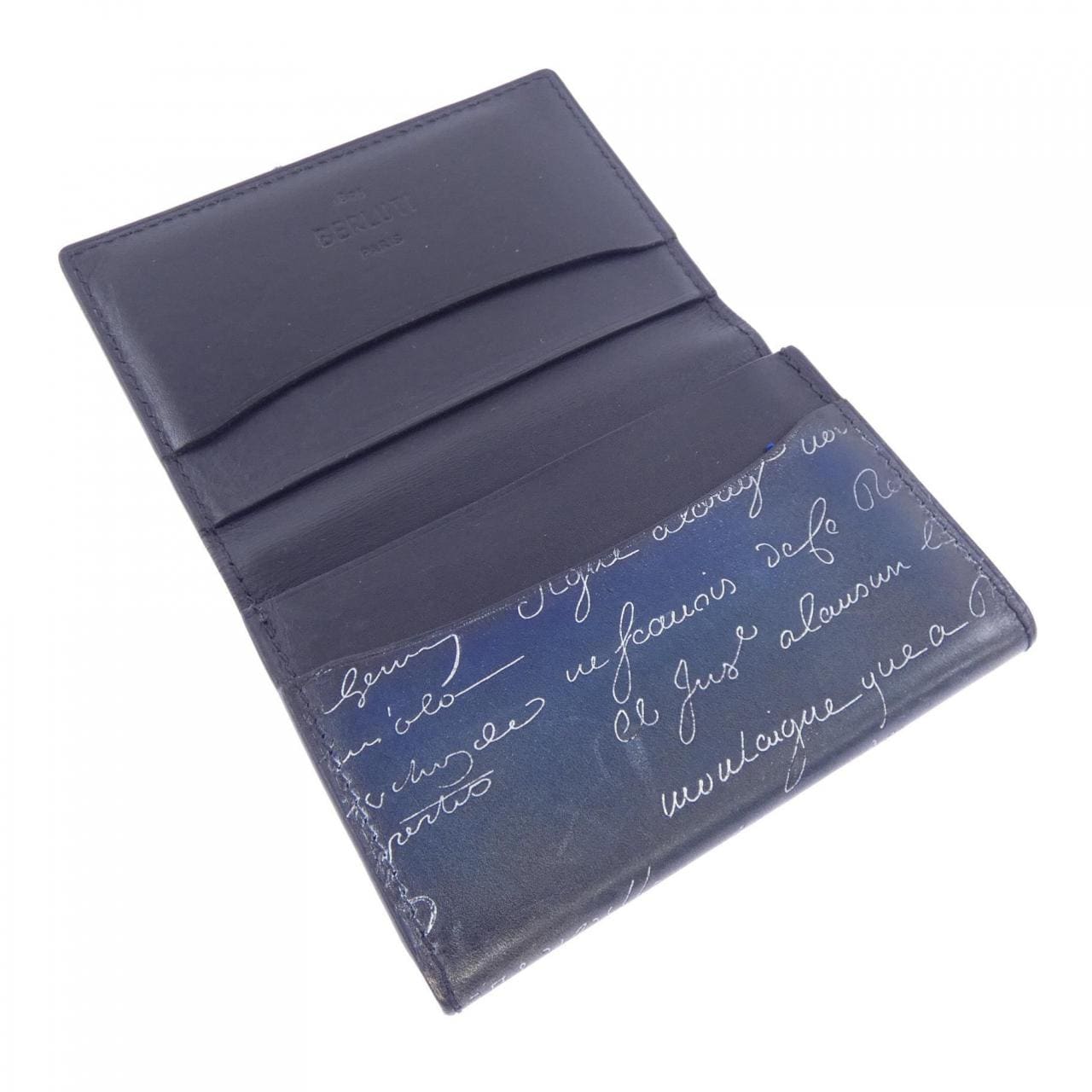 ベルルッティ Berluti インブイアスクリットレザーカードホルダー CARD CASE