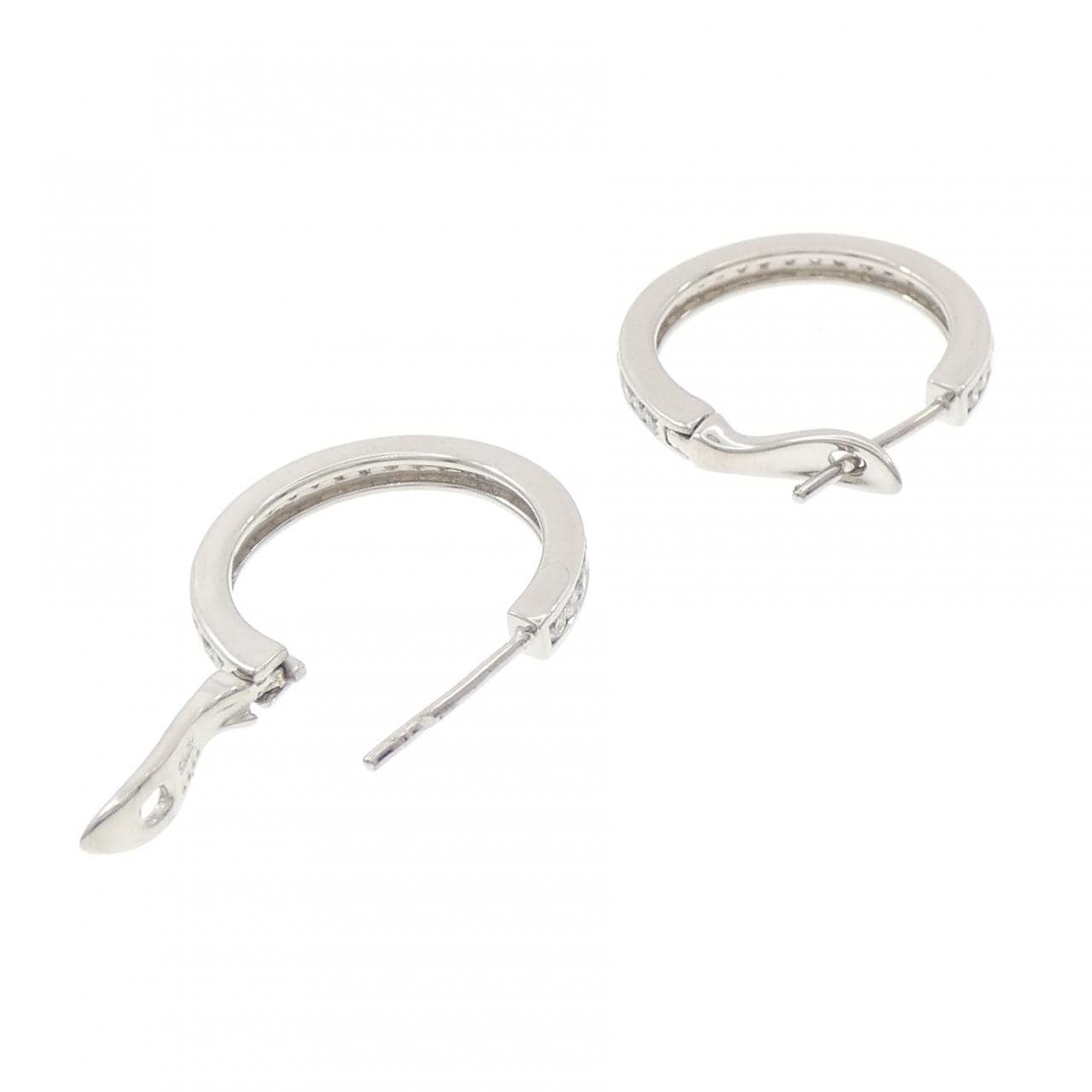 K18WG ダイヤモンド ピアス 0.60CT