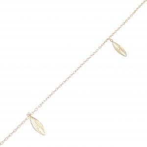 K18YG リーフ ブレスレット