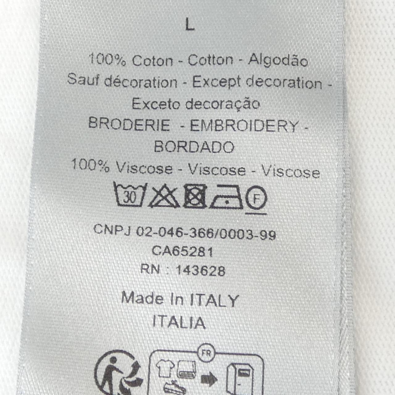 ディオール DIOR CHRISTIAN DIOR COUTURE Tシャツ 343J696C0554 Tシャツ