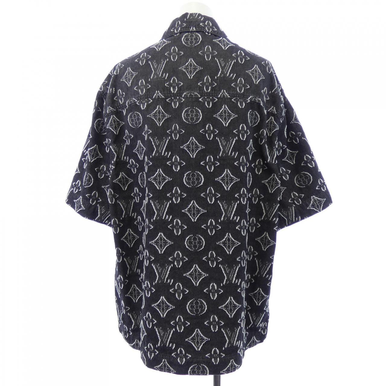 ルイヴィトン LOUIS VUITTON モノグラムショートスリーブシャンブレーシャツ HPS73WARS S／Sシャツ