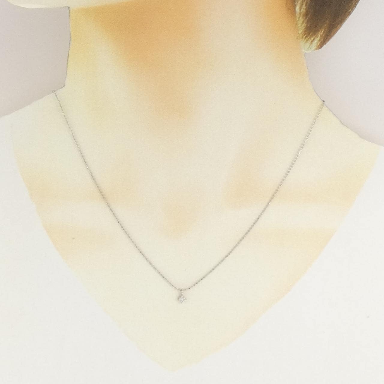 PT900/PT850 ダイヤモンド ネックレス 0.02CT
