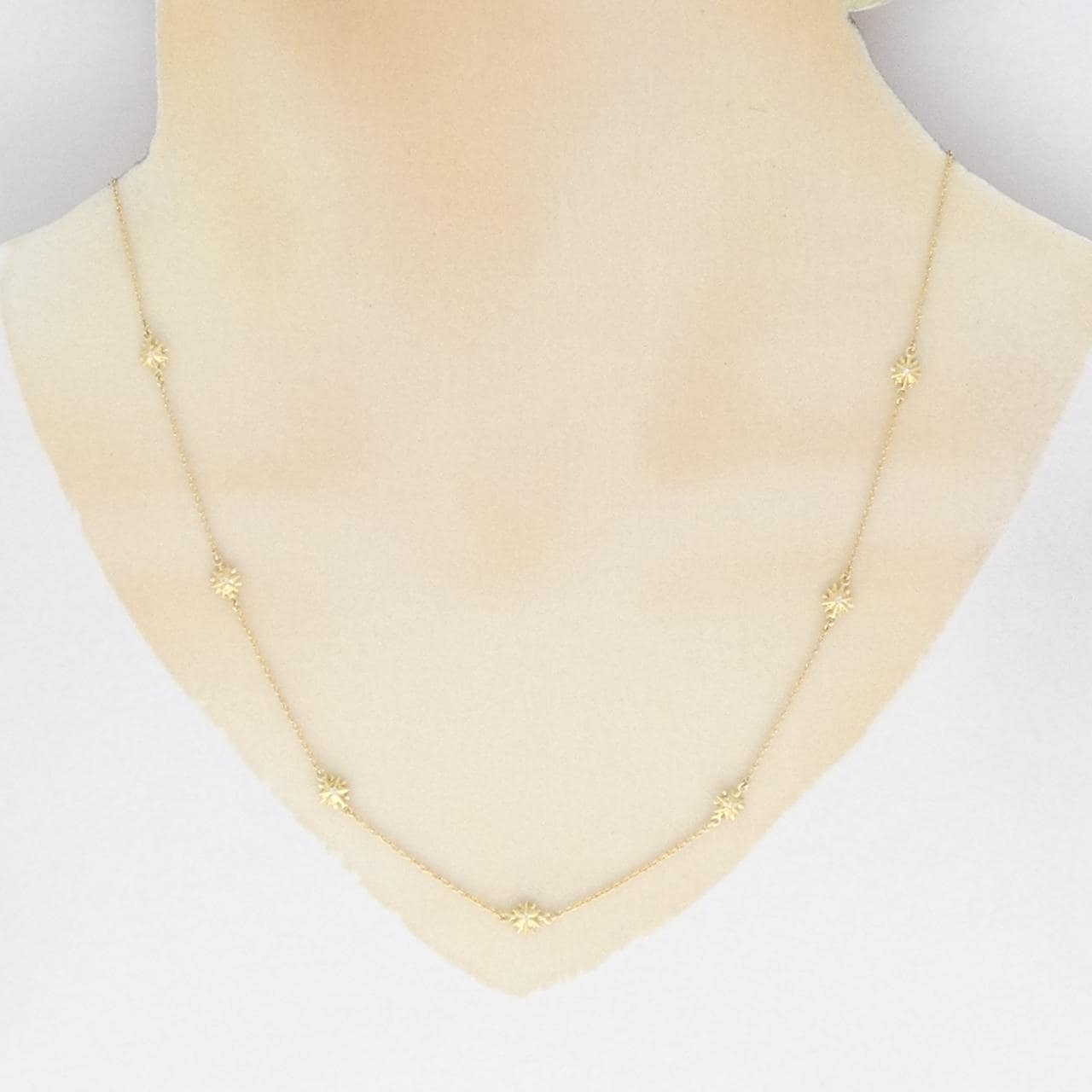 K18YG ダイヤモンド ネックレス 0.04CT