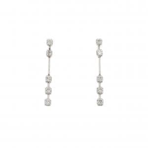 K18WG ダイヤモンド ピアス 0.20CT