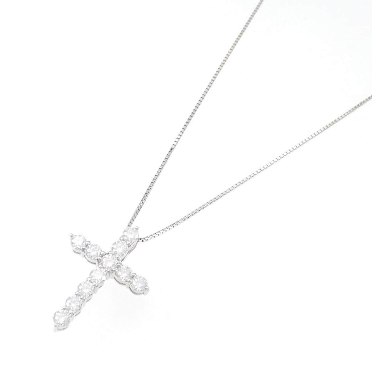 [BRAND NEW] PT Diamond Necklace 1.508CT E VS1-SI1 EXT-VG