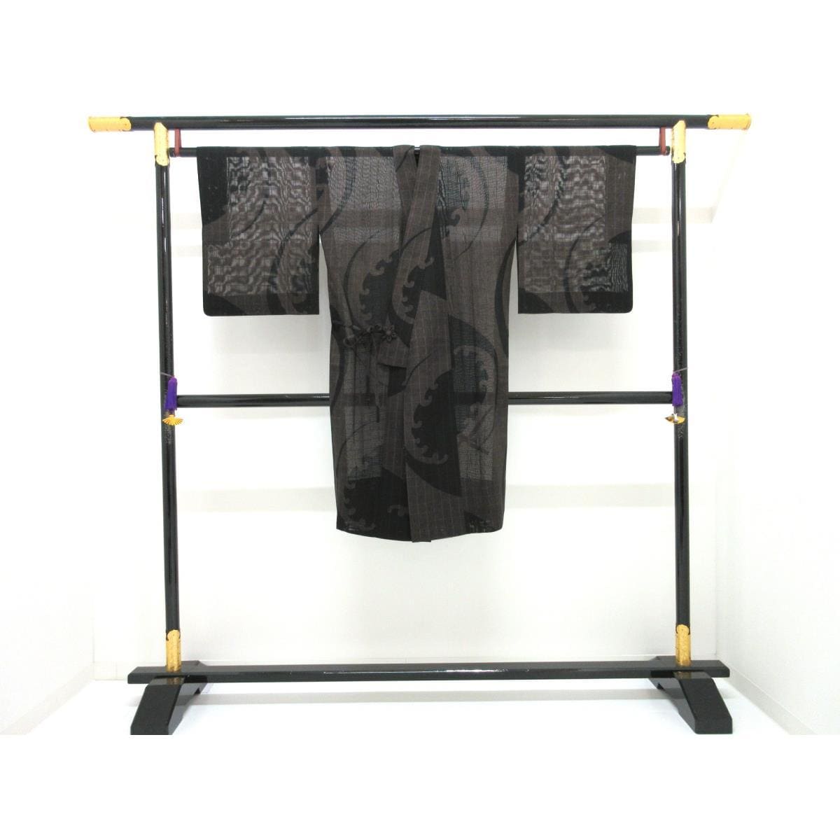 お洒落コート　単衣　紗織　セミロング　裄丈Ｓ寸