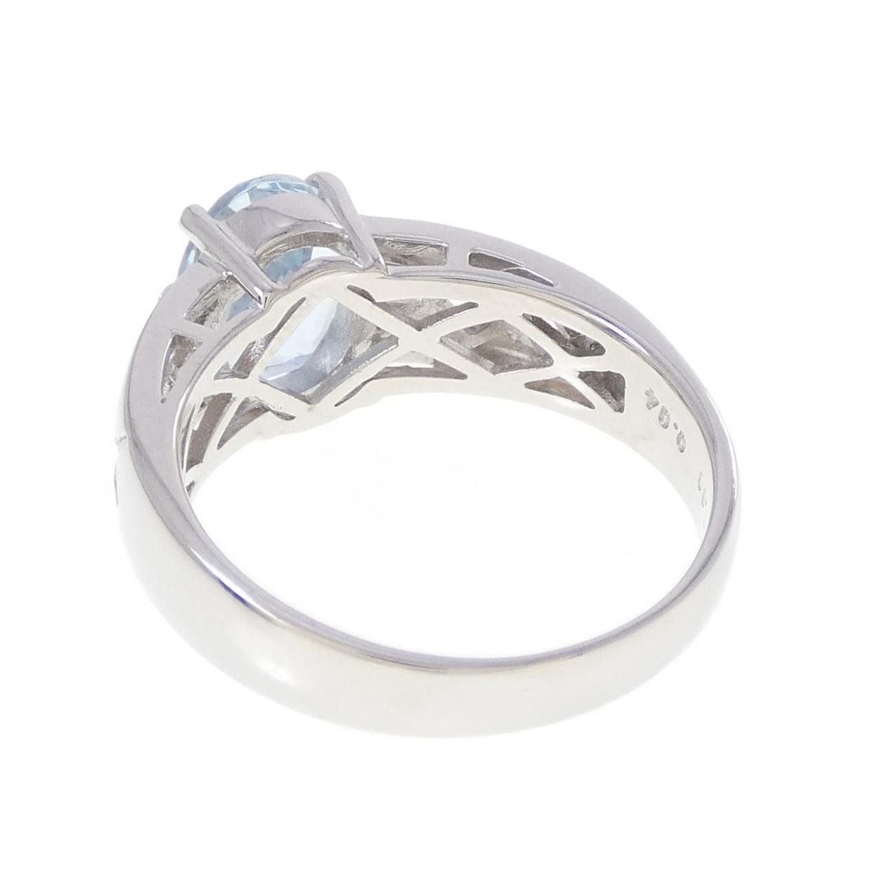 PT900 アクアマリン リング 1.66CT