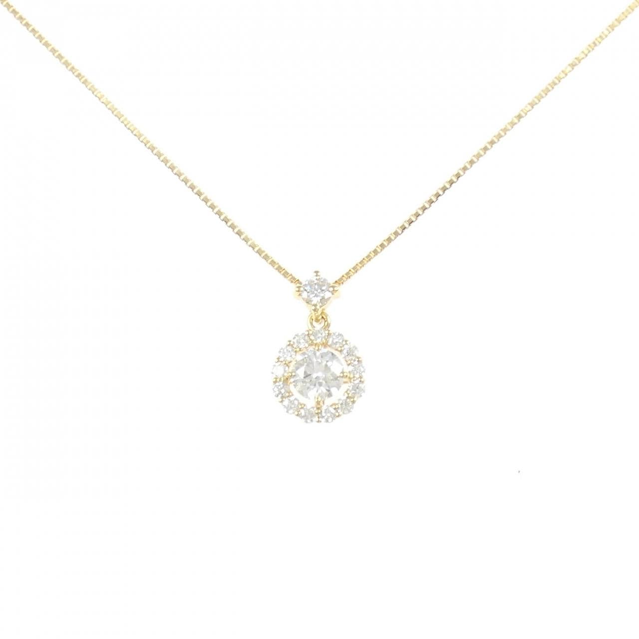 【新品】K18YG ダイヤモンド ネックレス 0.307CT G SI1 EXT-H&C