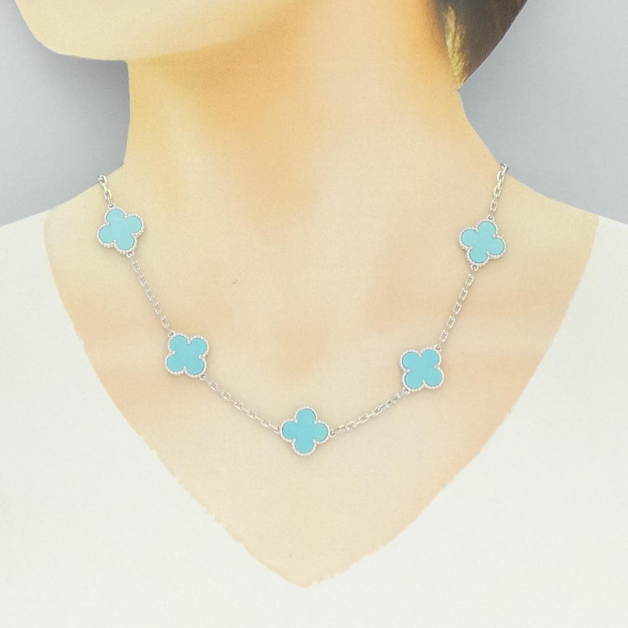 ヴァンクリーフ&アーペル ヴィンテージアルハンブラ 10モチーフ ネックレス