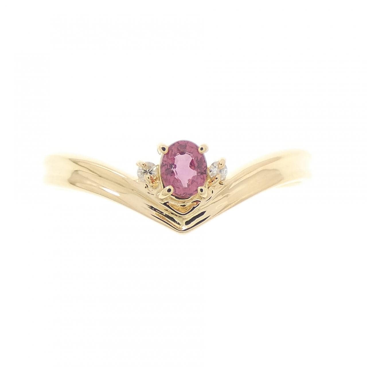 K18YG サファイヤ リング 0.11CT