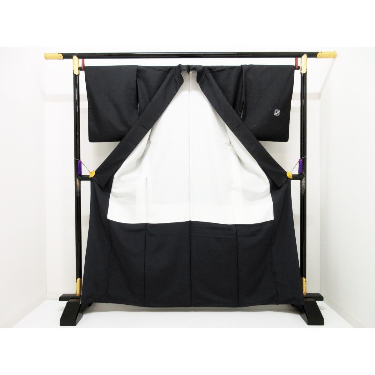 訪問着　縞大島紬　友禅加工