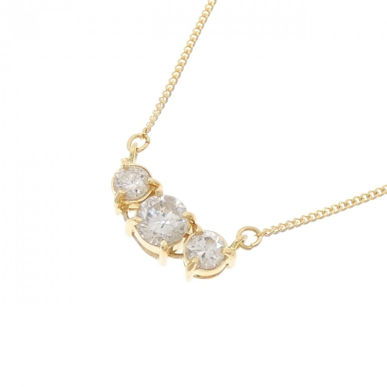 K18YG ダイヤモンド ネックレス 0.52CT