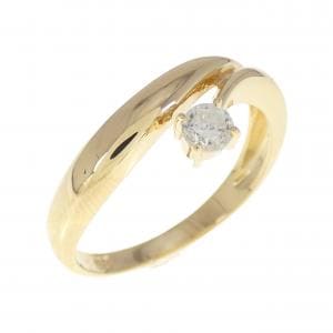 K18YG ダイヤモンド リング 0.14CT