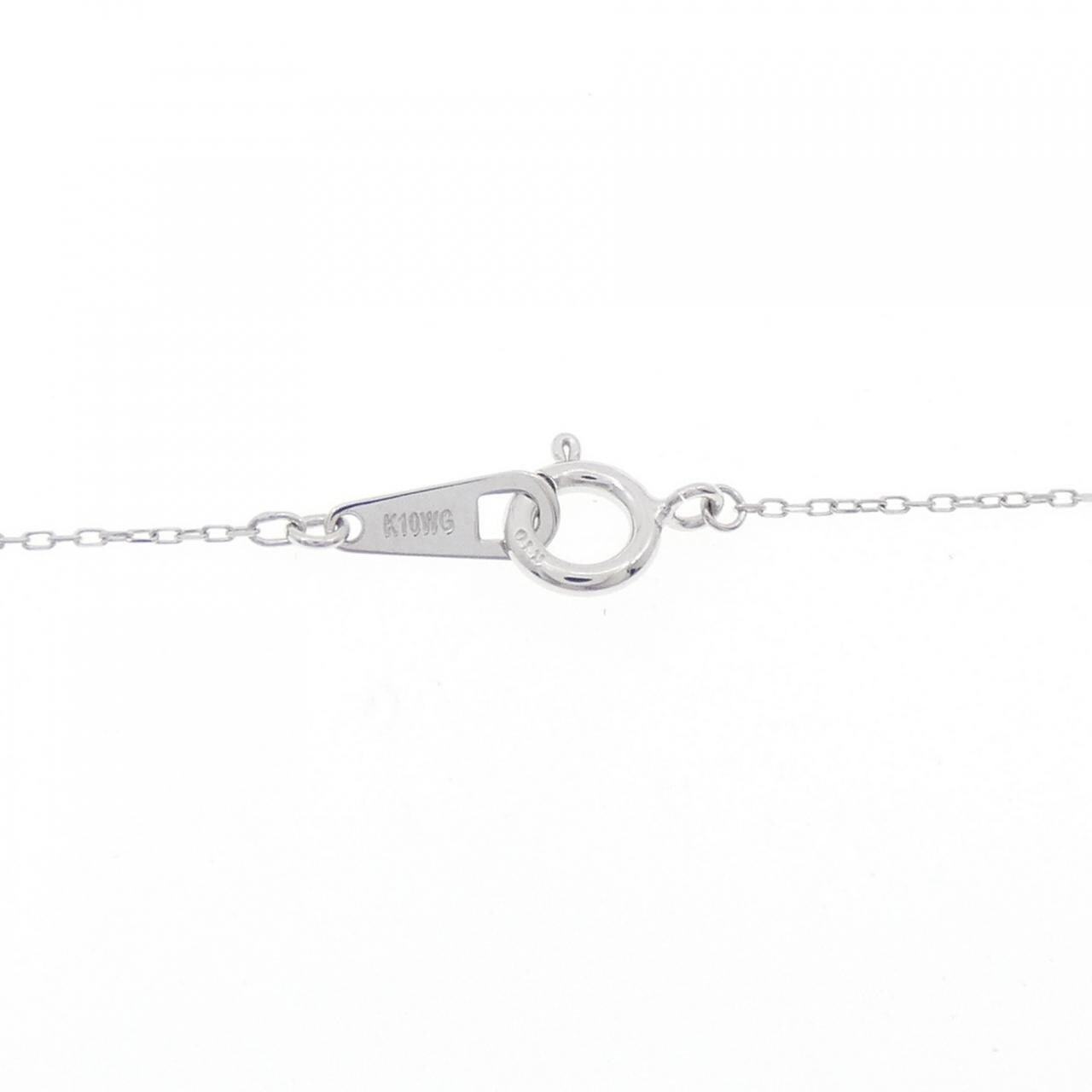 K10WG ダイヤモンド ネックレス 0.12CT