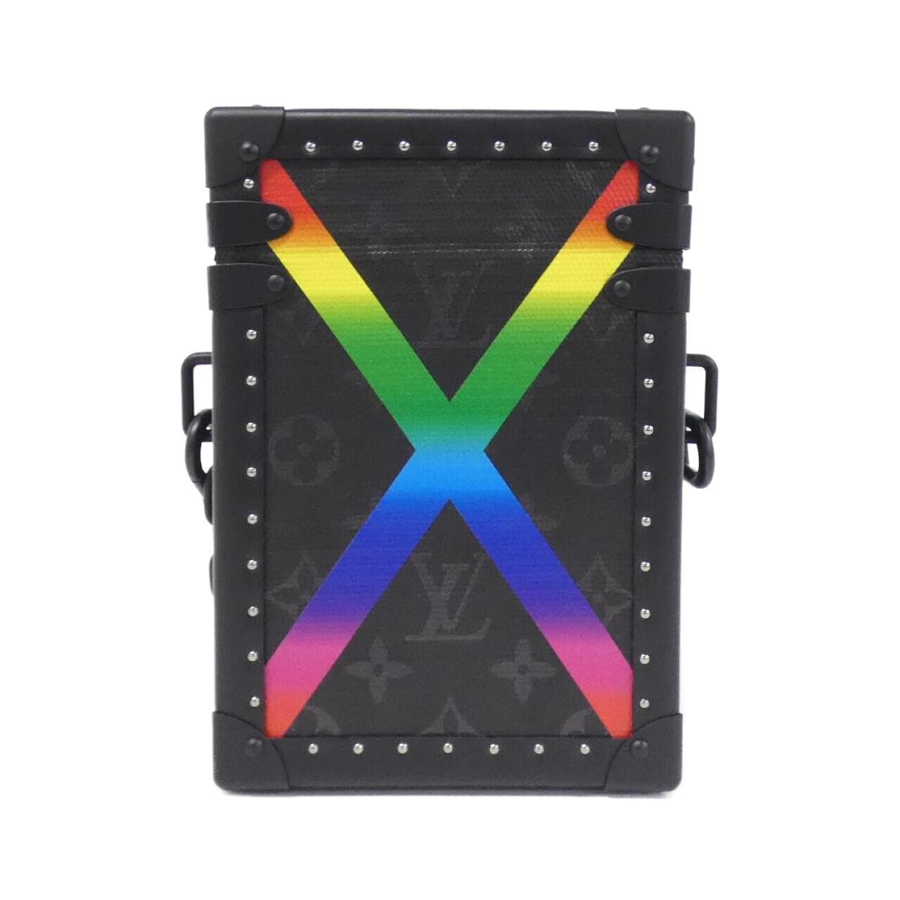 ルイヴィトン モノグラム エクリプス レインボーカラー トランク ケース M20186 ショルダーバッグ