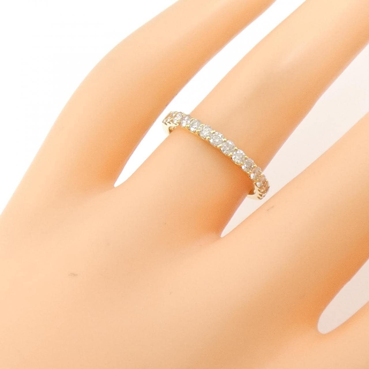 [BRAND NEW] K18YG Half Eternity Diamond Ring 0.50CT