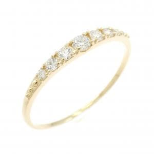 【リメイク】K18YG ダイヤモンド リング 0.15CT