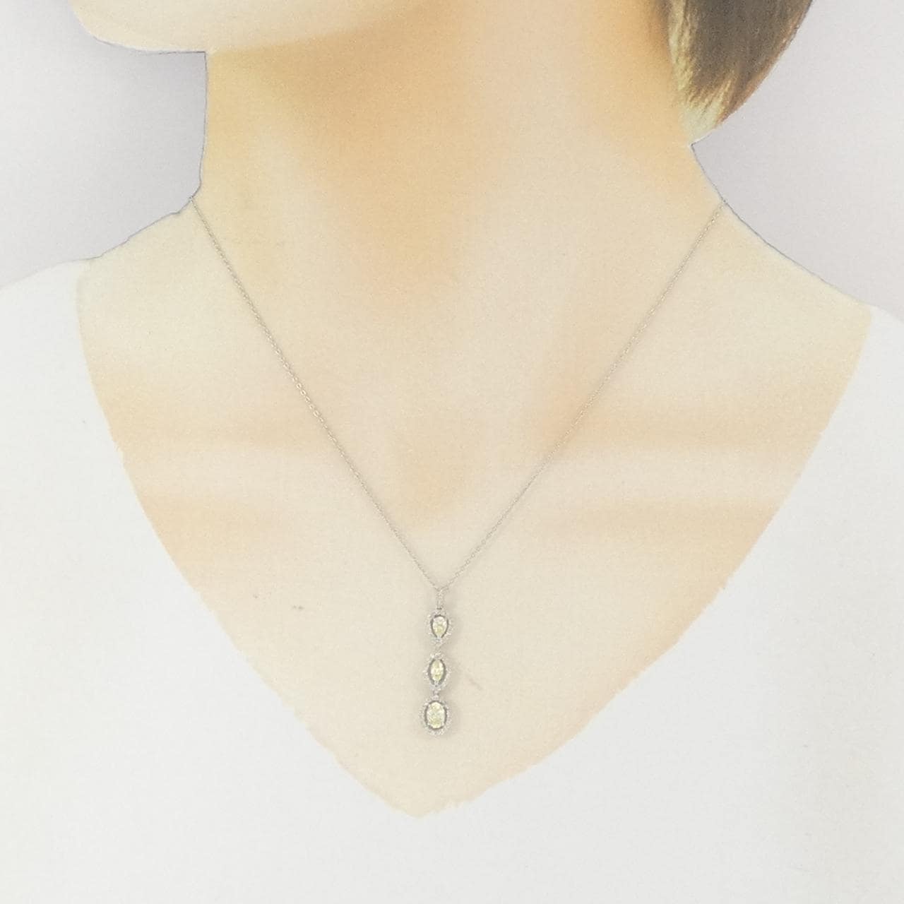 PT900/PT850 ダイヤモンド ネックレス 0.51CT