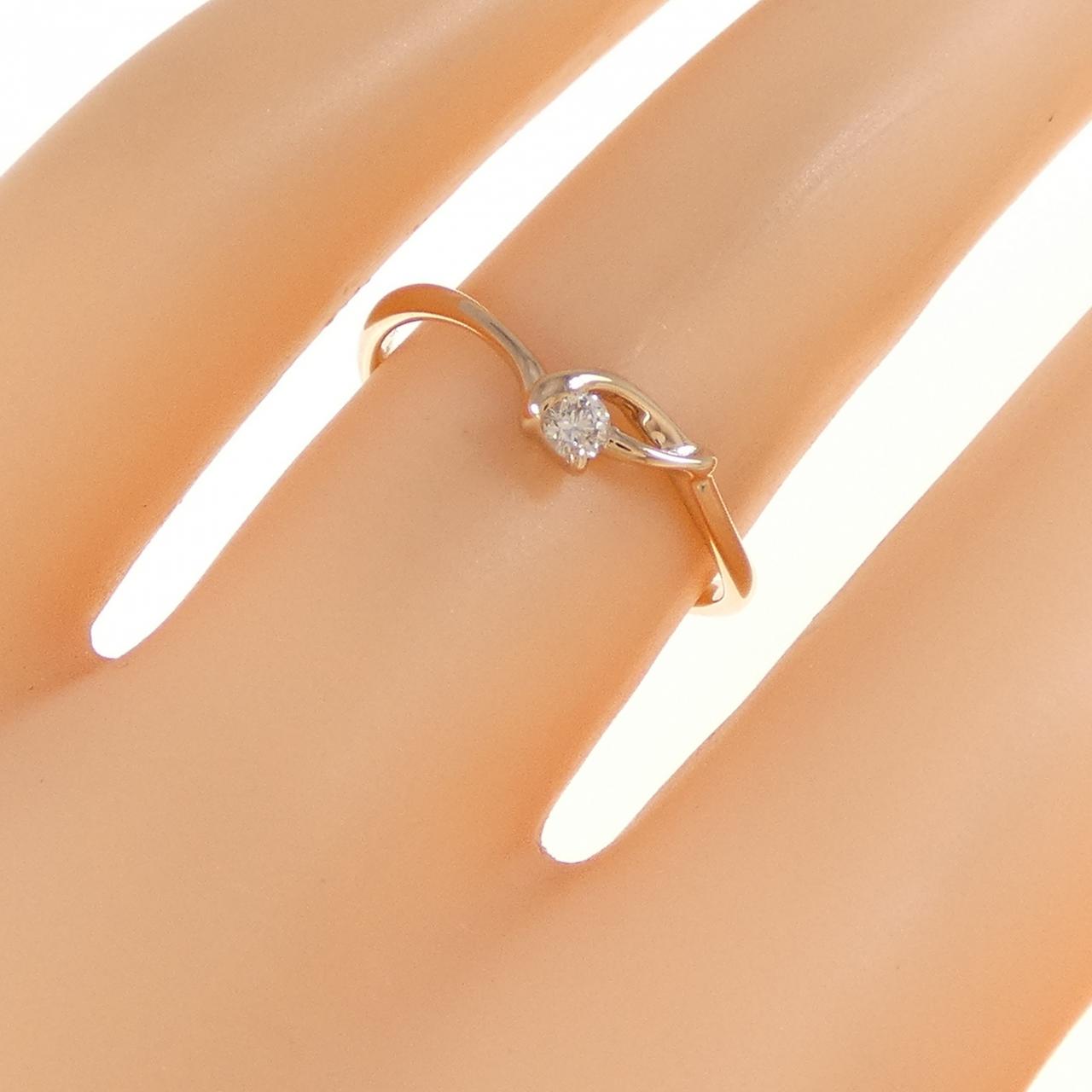 K18PG ダイヤモンド リング 0.06CT