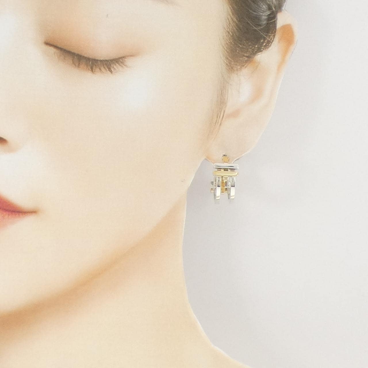 TIFFANY 925/750YG 耳環