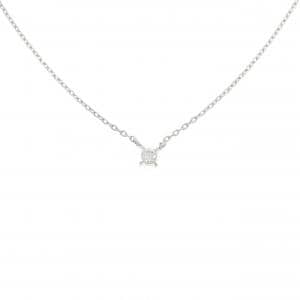 PT850 ソリティア ダイヤモンド ネックレス 0.11CT