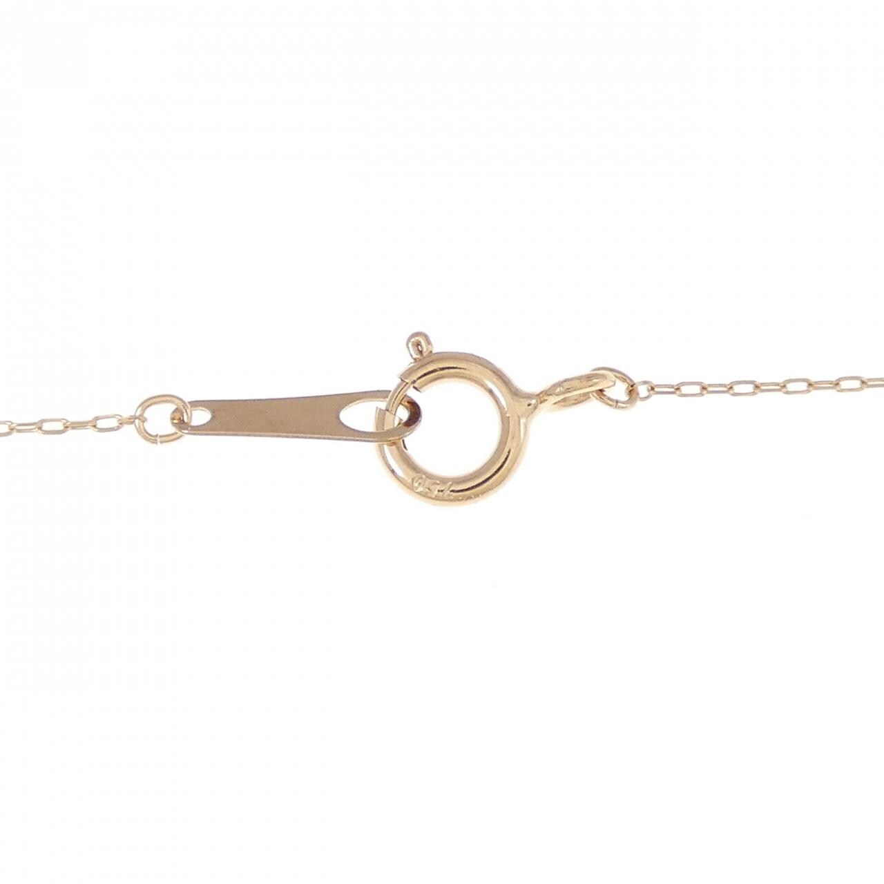 K18PG クロス ダイヤモンド ネックレス 0.20CT