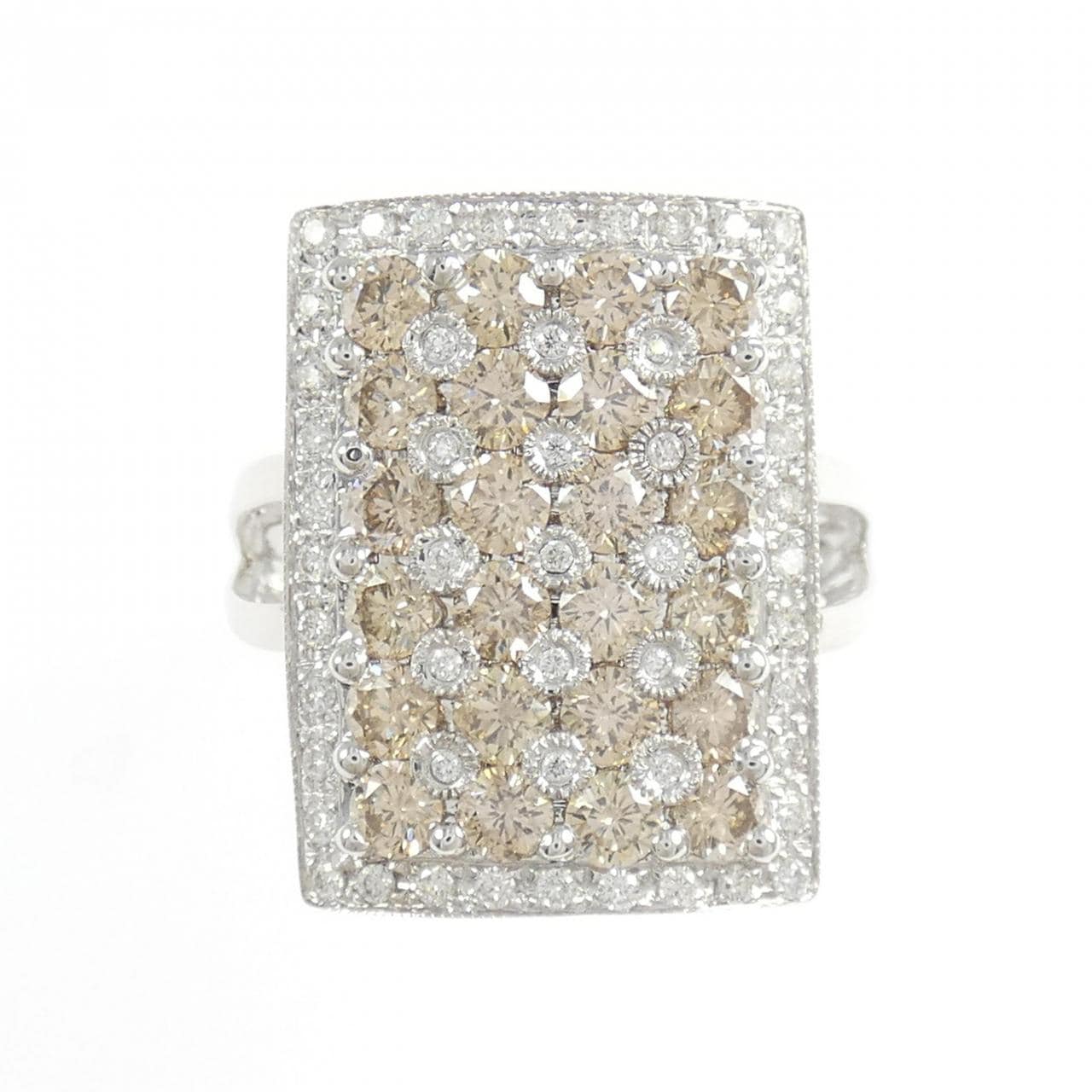 750WG ダイヤモンド リング 2.47CT