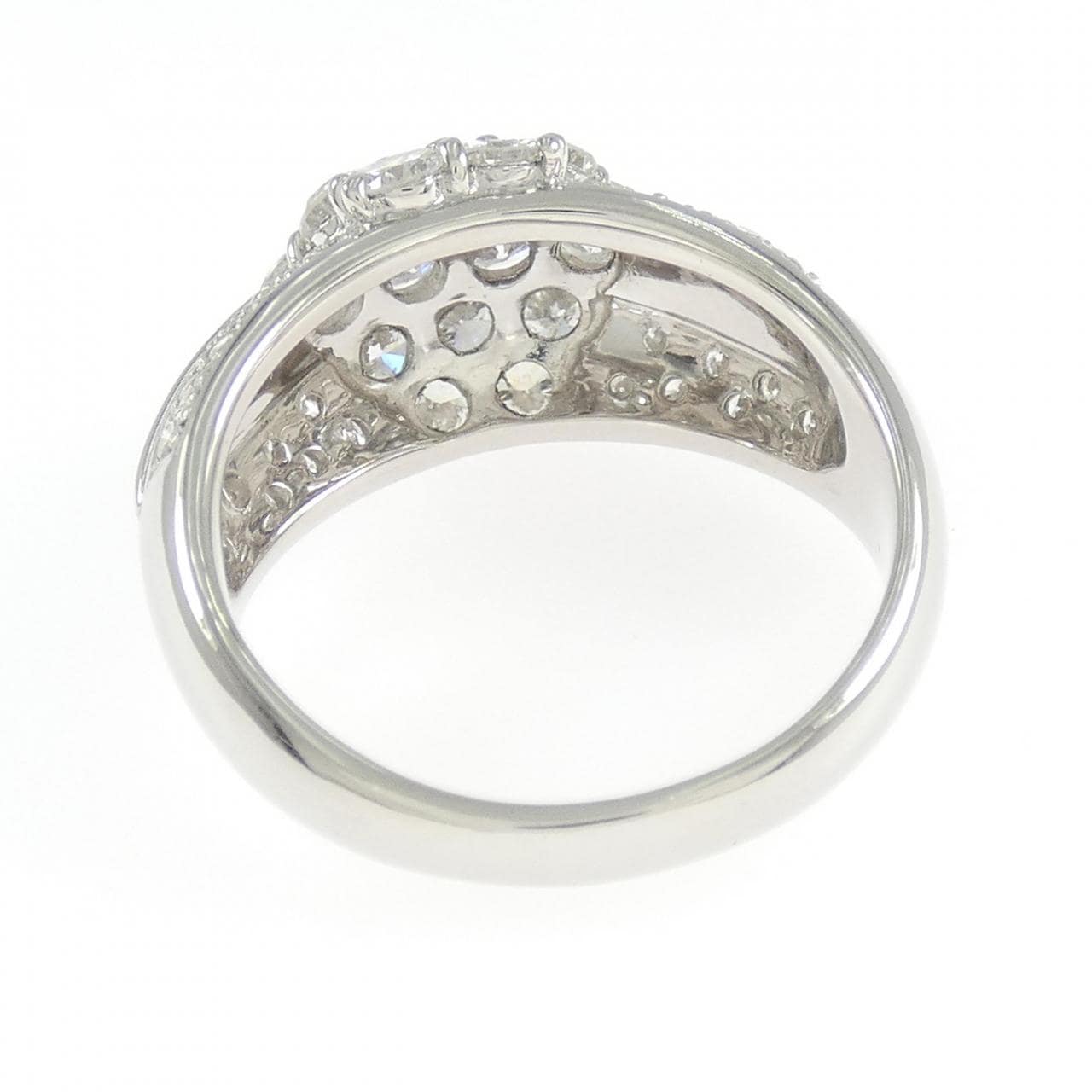 PT900 フラワー ダイヤモンド リング 2.11CT