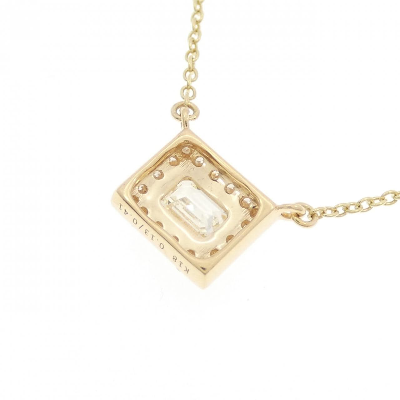 【新品】K18YG ダイヤモンド ネックレス 0.41CT