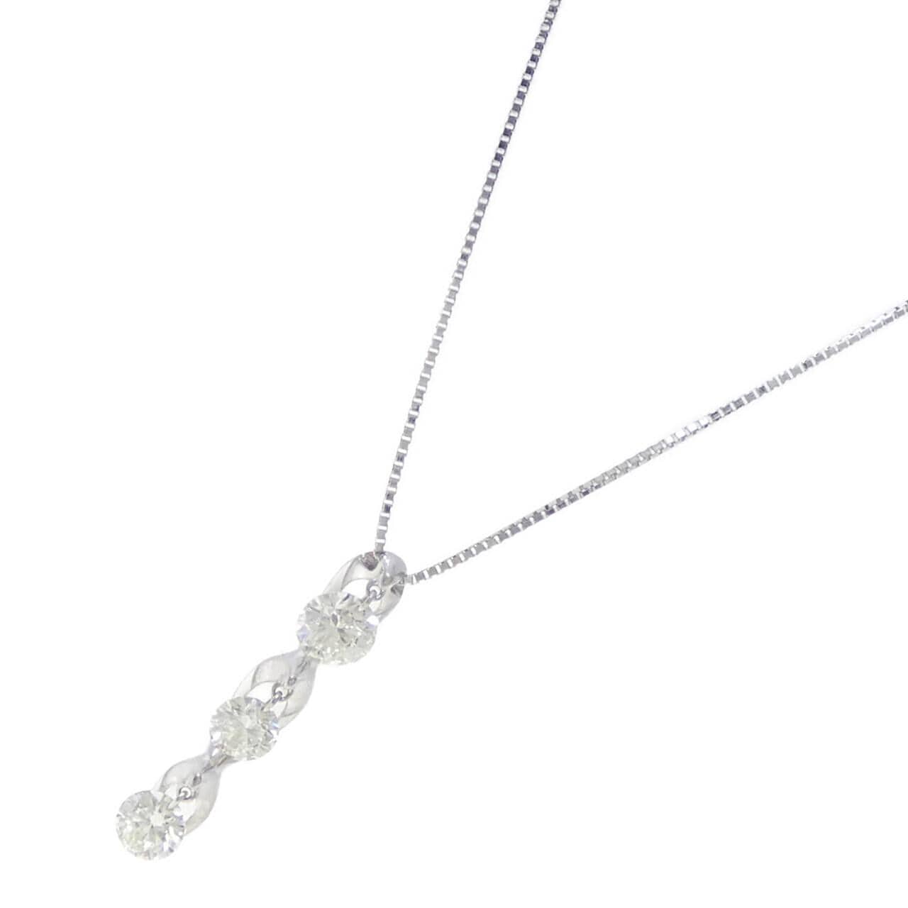 PT900/PT850 ダイヤモンド ネックレス 1.00CT