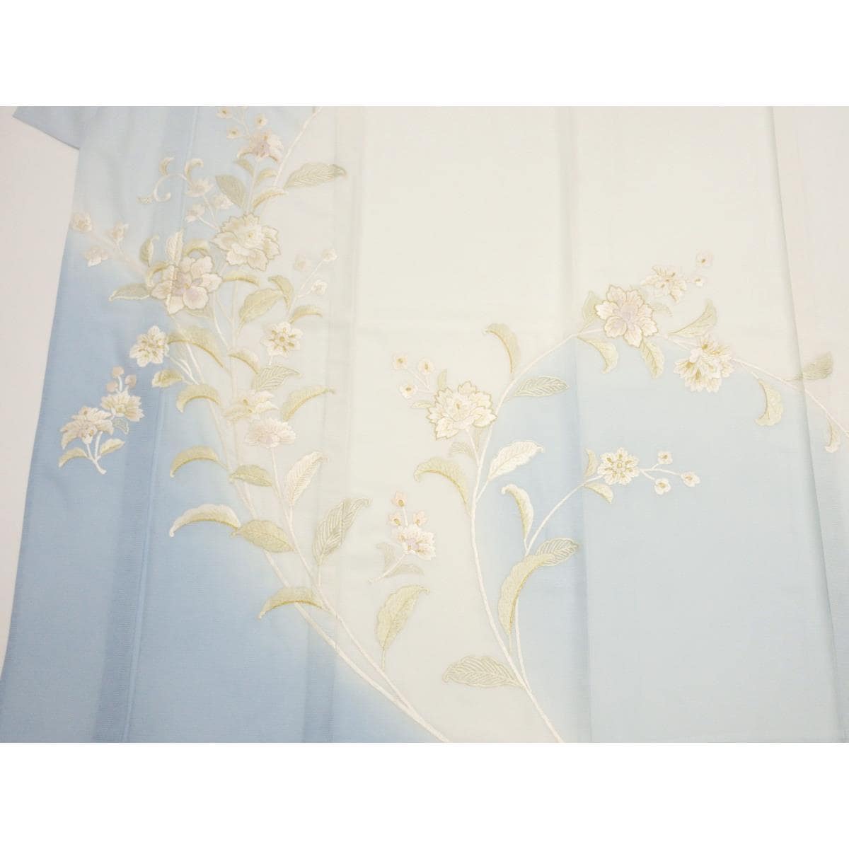 【新品】単衣　絽織訪問着　刺繍加工ボカシ染