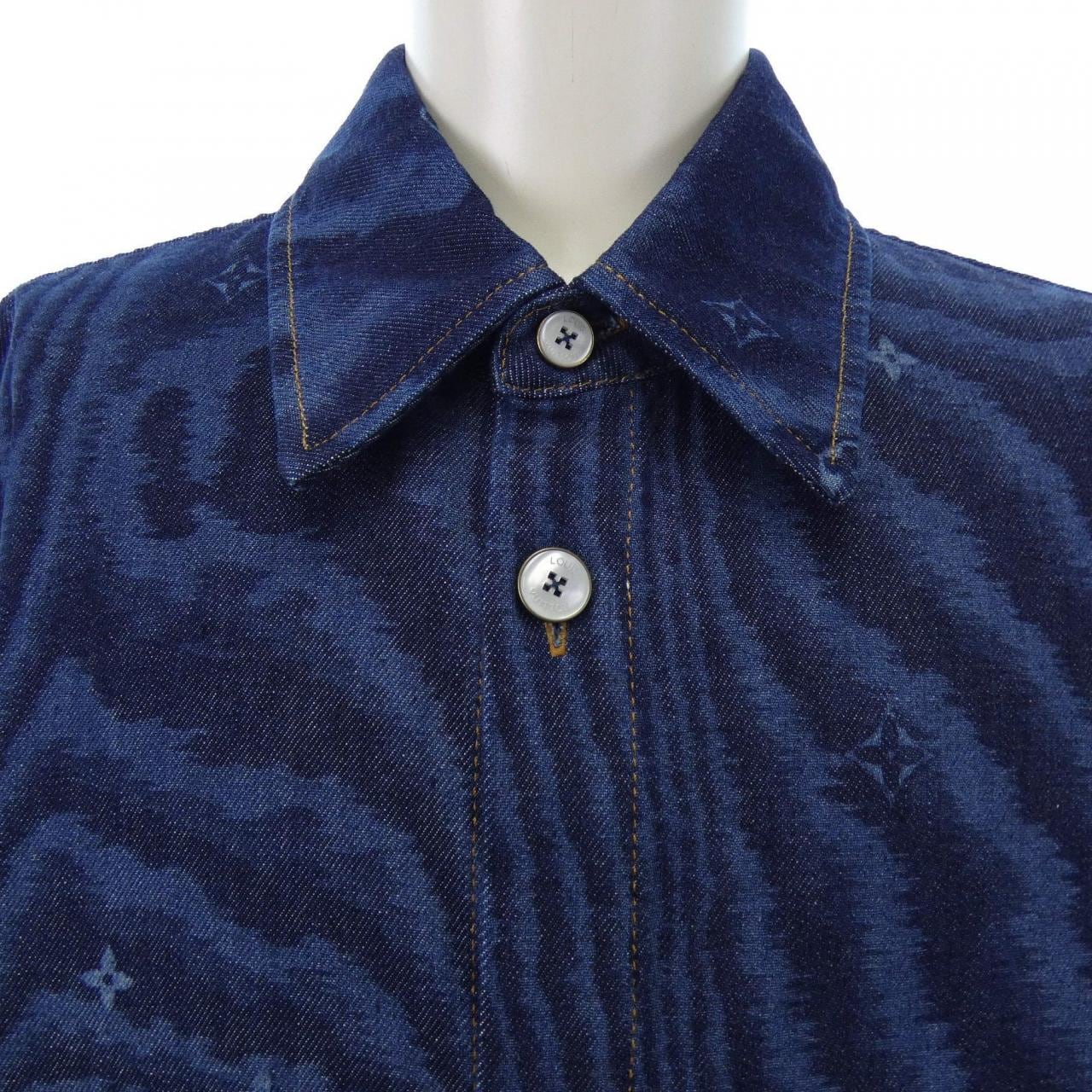 ルイヴィトン LOUIS VUITTON ショートスリーブ デニムシャツ HTS17WVON S/Sシャツ