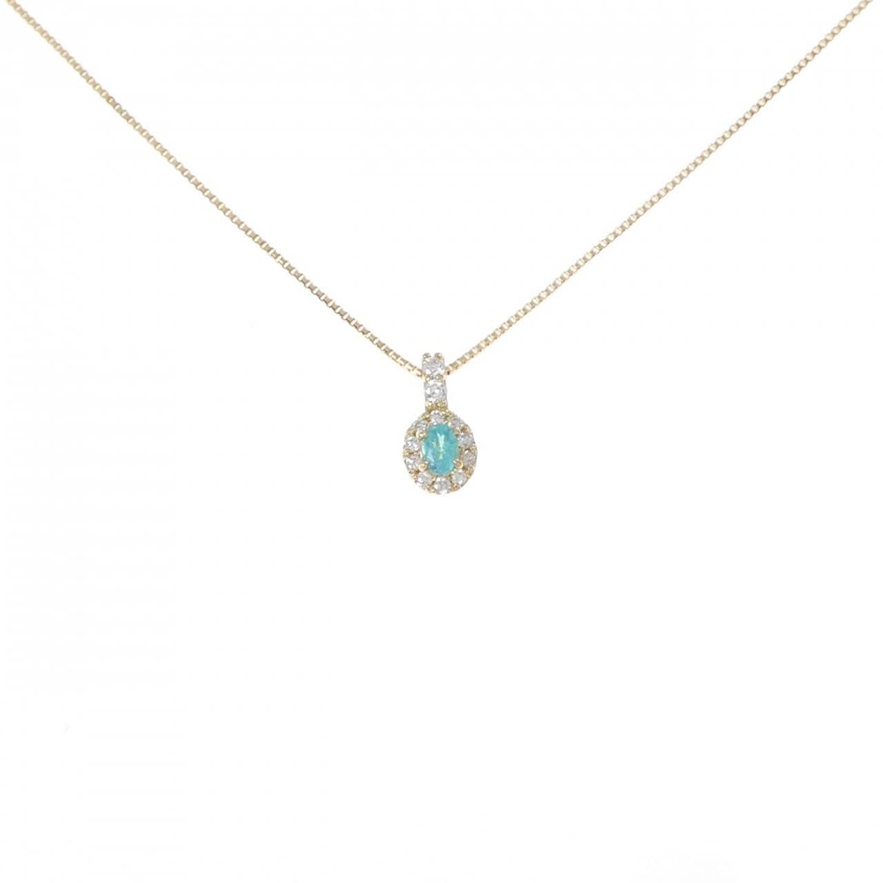 K18YG トルマリン ネックレス 0.07CT