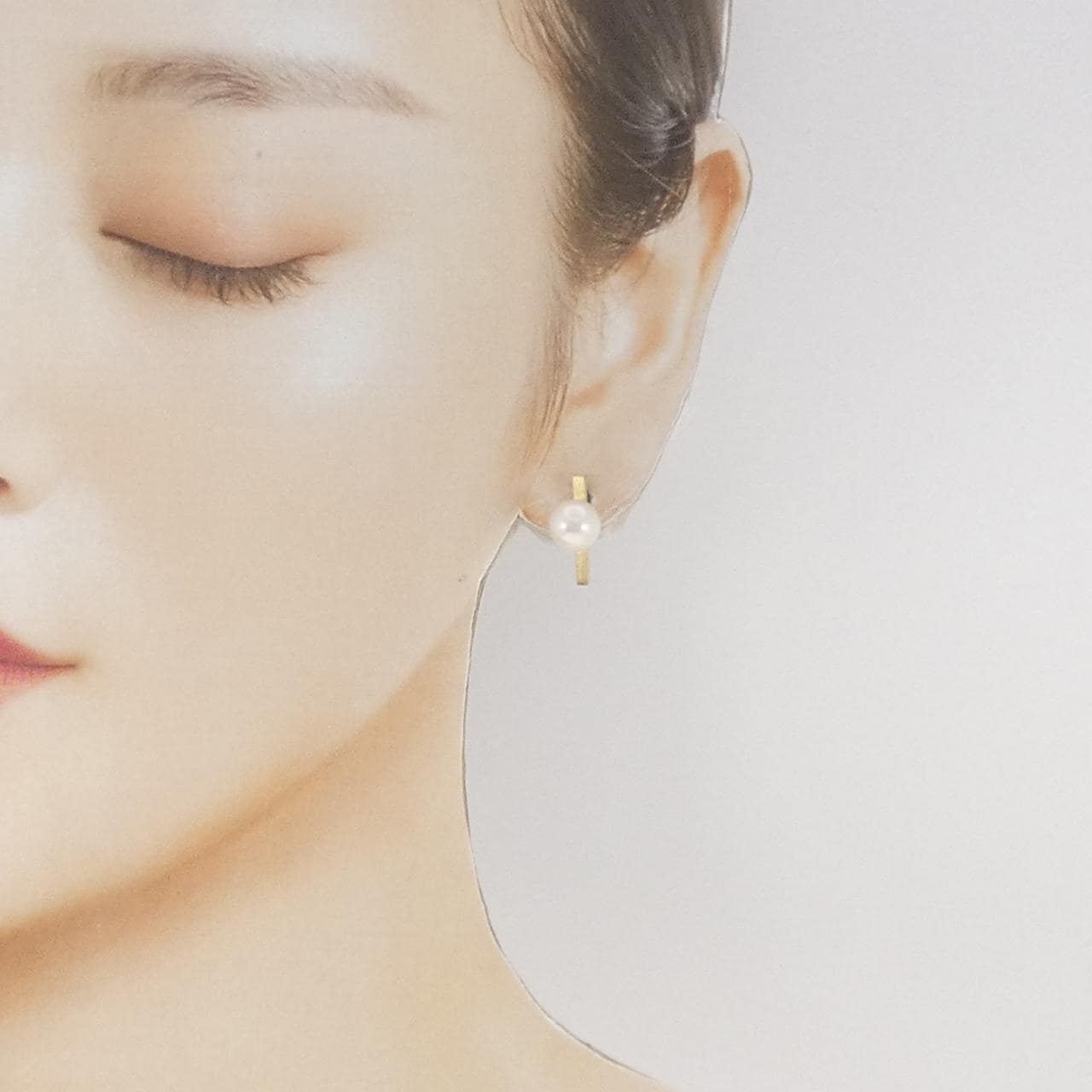 K18YG アコヤパール ピアス 8mm