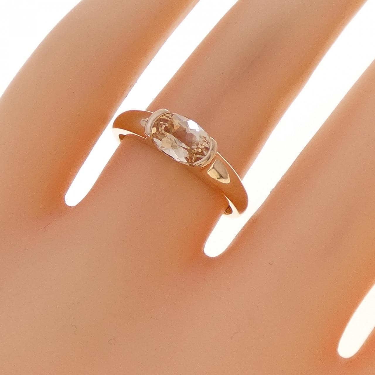 K18YPGインペリアルトパーズ リング 0.60CT