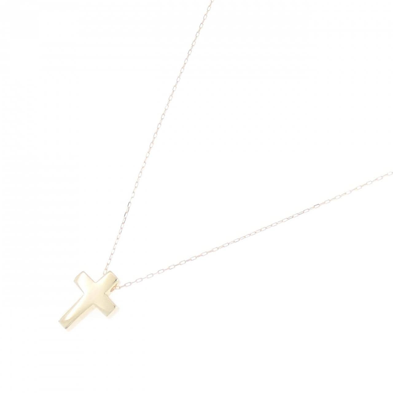 K10YG クロス ネックレス
