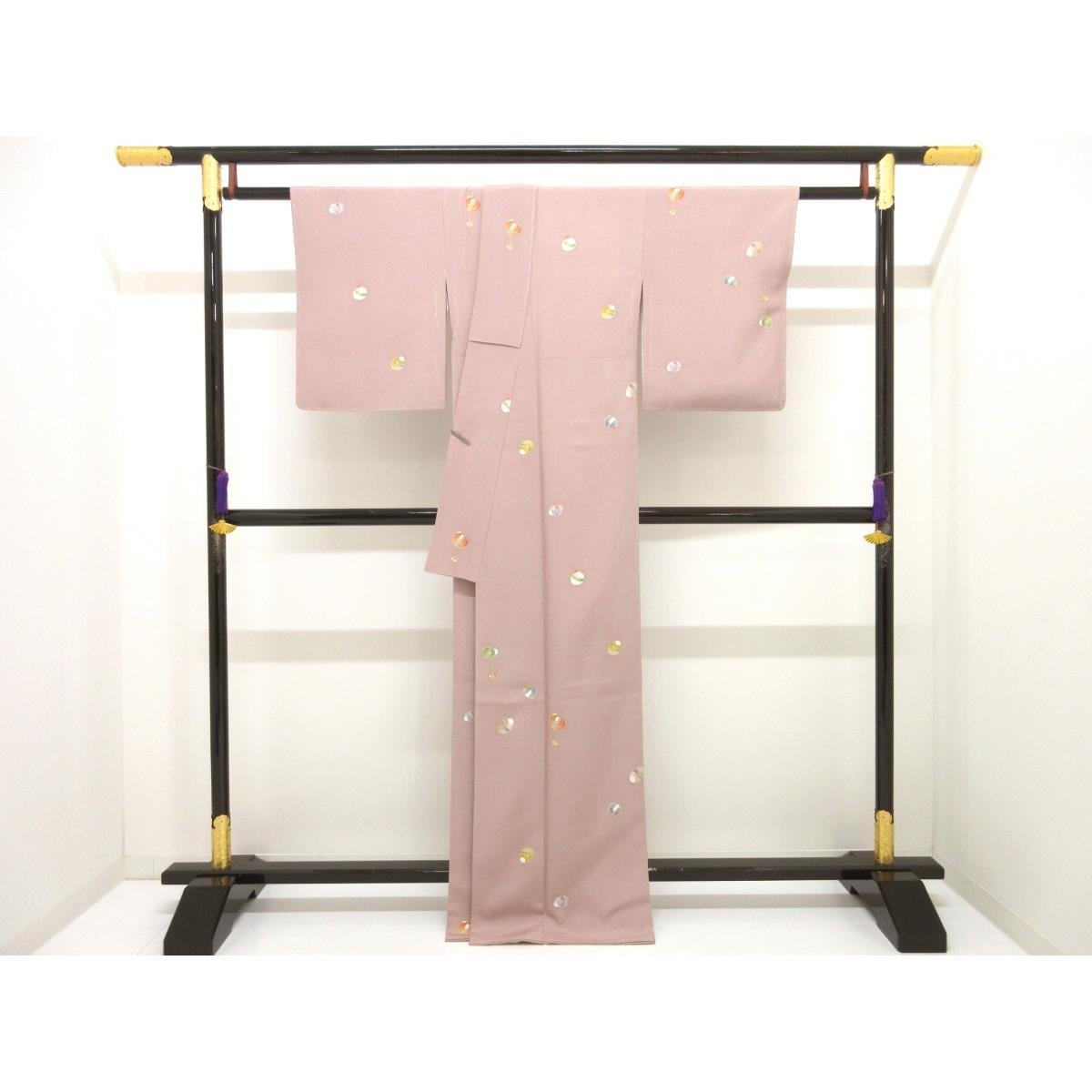 【未使用品】小紋　友禅金彩加工