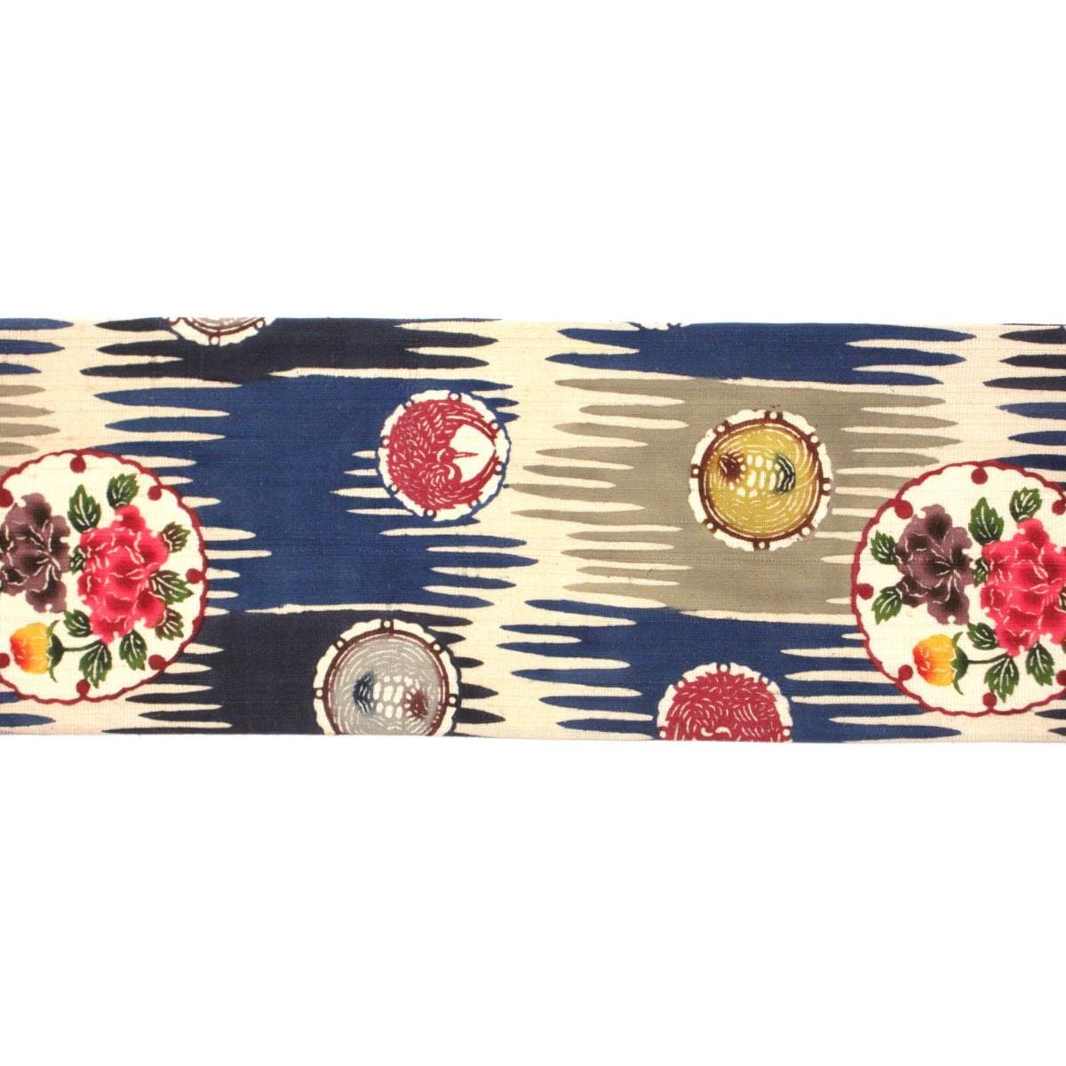 【未使用品】名古屋帯　琉球びんがた　染さくはら