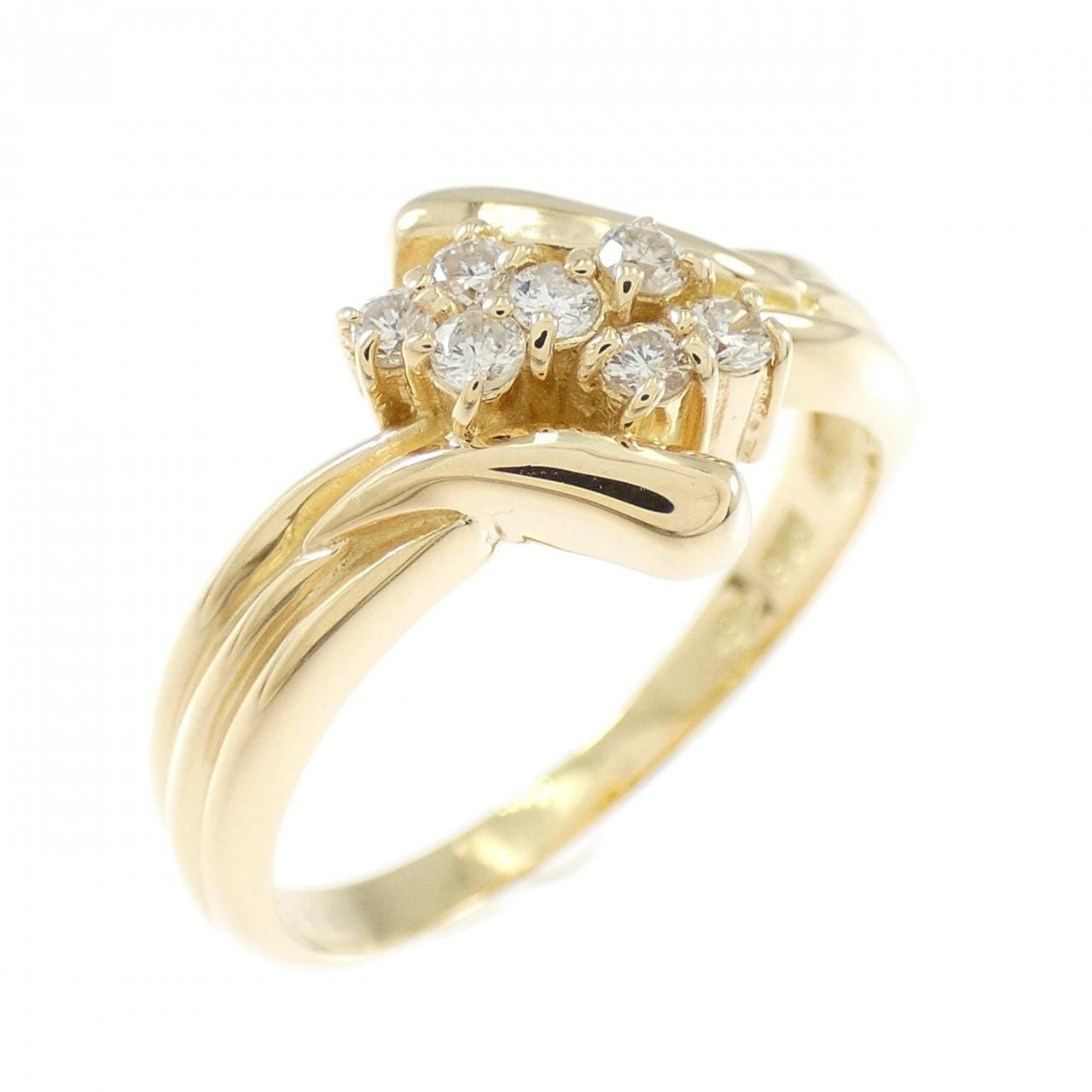 K18YG ダイヤモンド リング 0.15CT