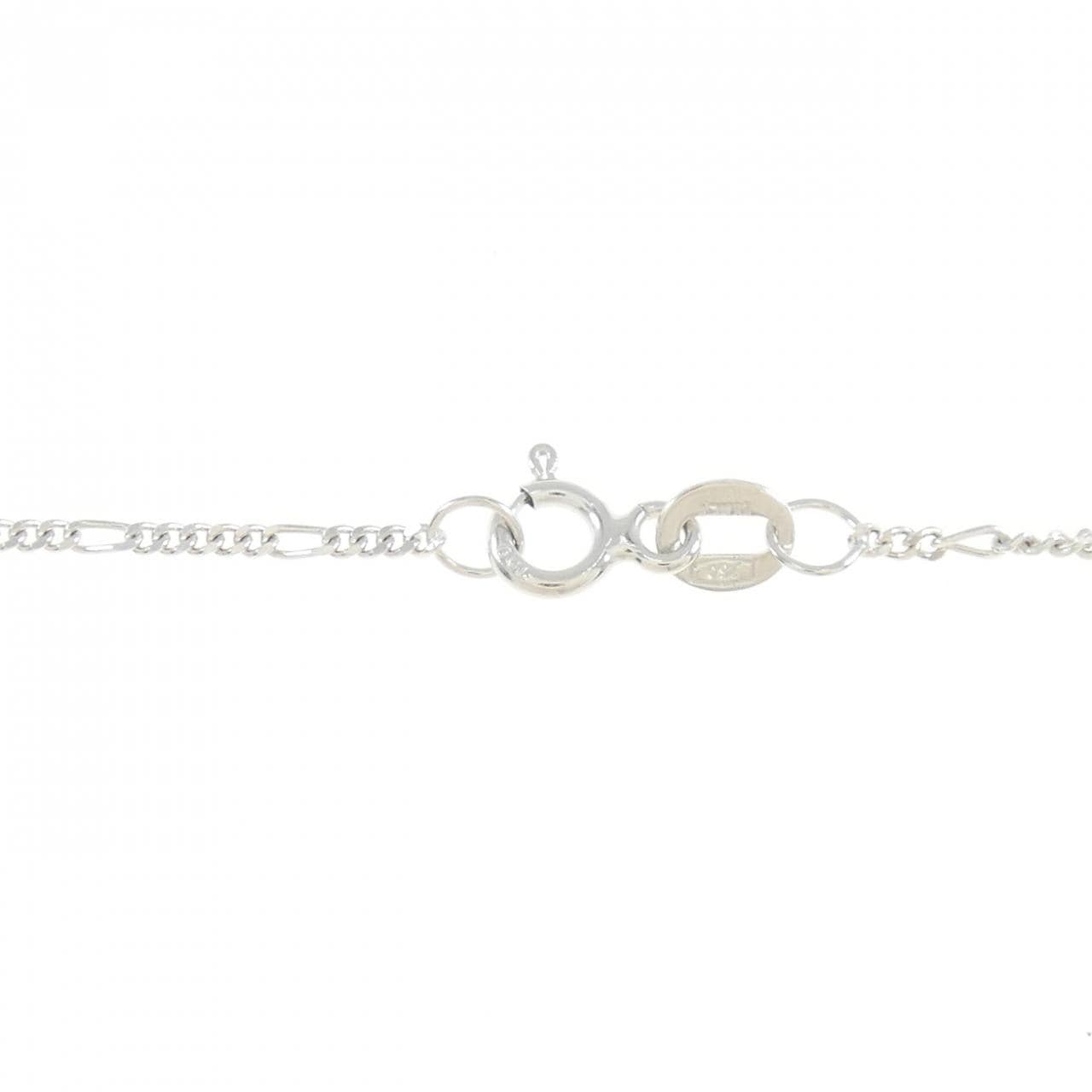 K18WG/750WG クロス ダイヤモンド ネックレス 0.50CT