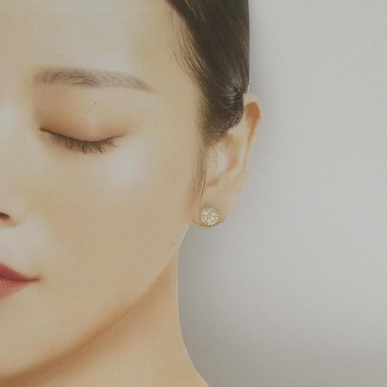 [再加工款] K18YG钻石耳环0.60CT