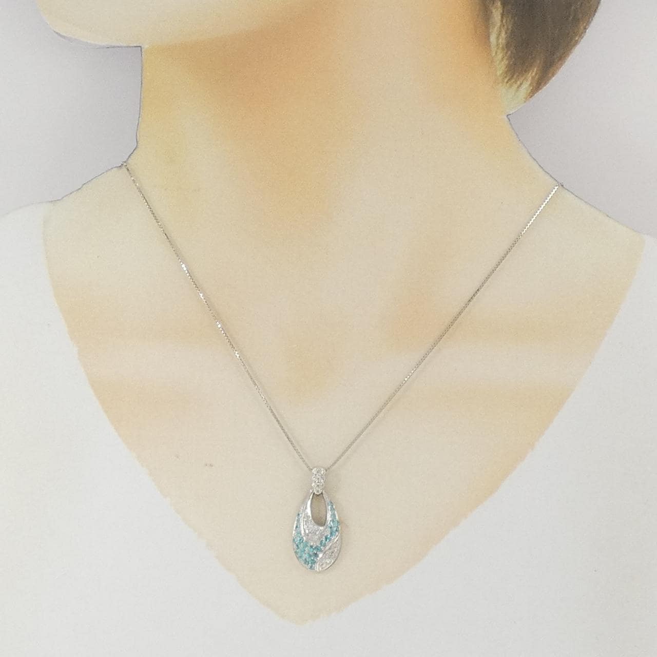 PT900/PT850 トルマリン ネックレス 0.38CT