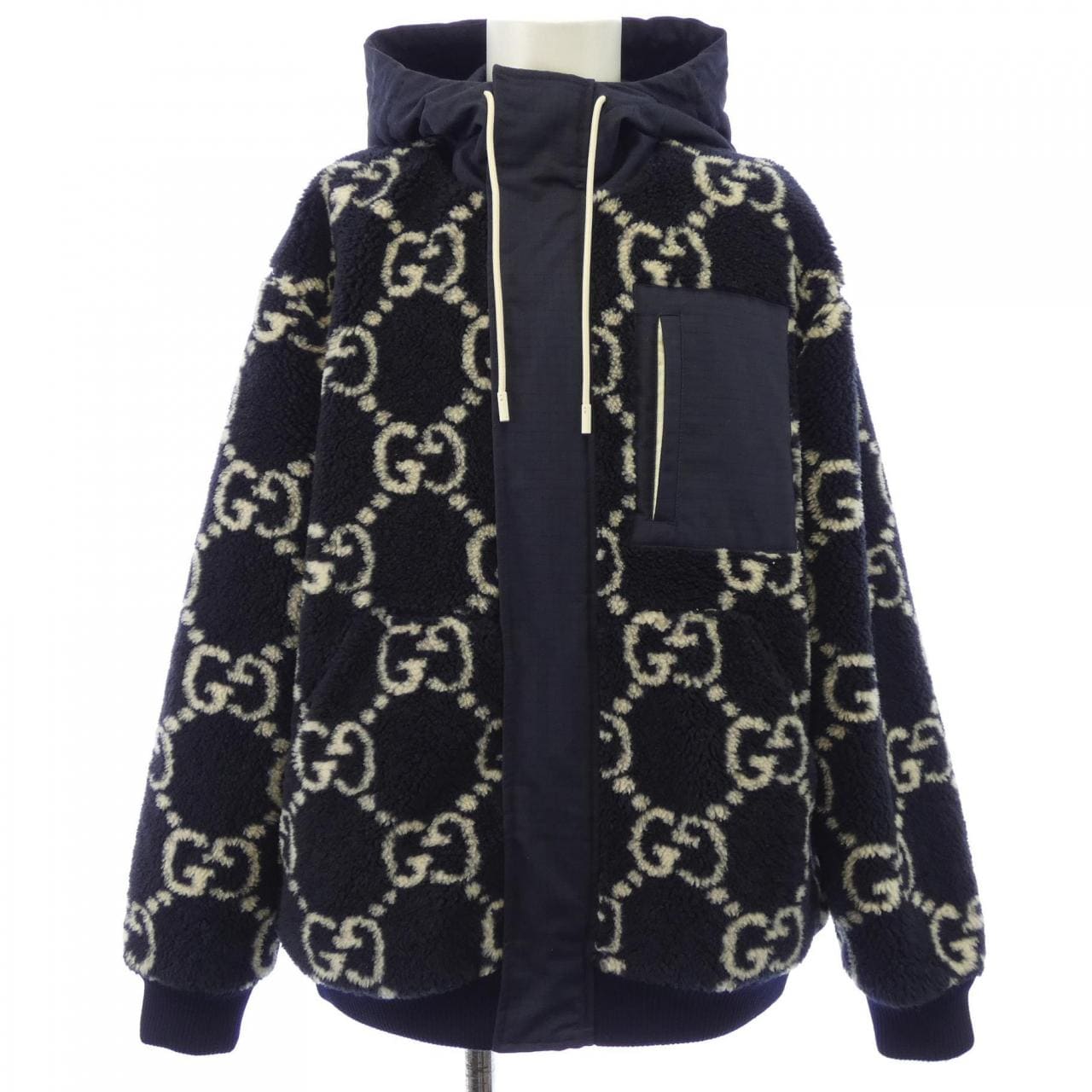 グッチ GUCCI GGジャガードボアジャケット　GGパターン 771121 XJF4D ブルゾン