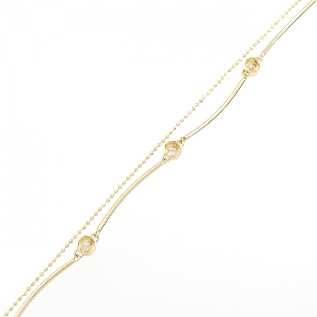 K18YG ダイヤモンド ブレスレット 0.30CT