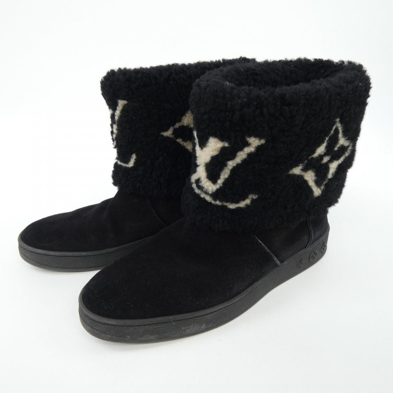 ルイヴィトン LOUIS VUITTON SNOW DROP FLAT ANKLE スノードロップライン ブーツ