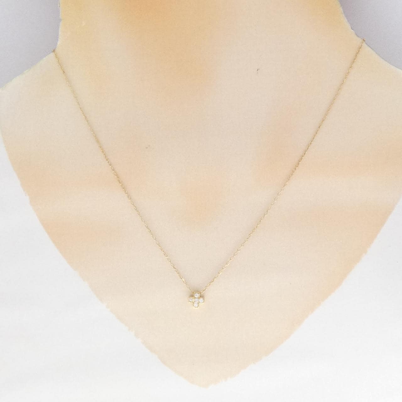 K18YG ダイヤモンド ネックレス 0.07CT