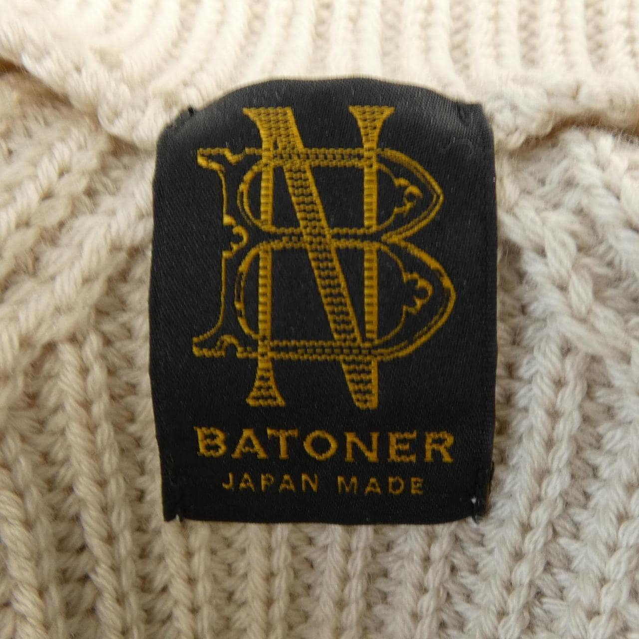 バトナー BATONER SIGNATURE BOTTLE NECK ニット