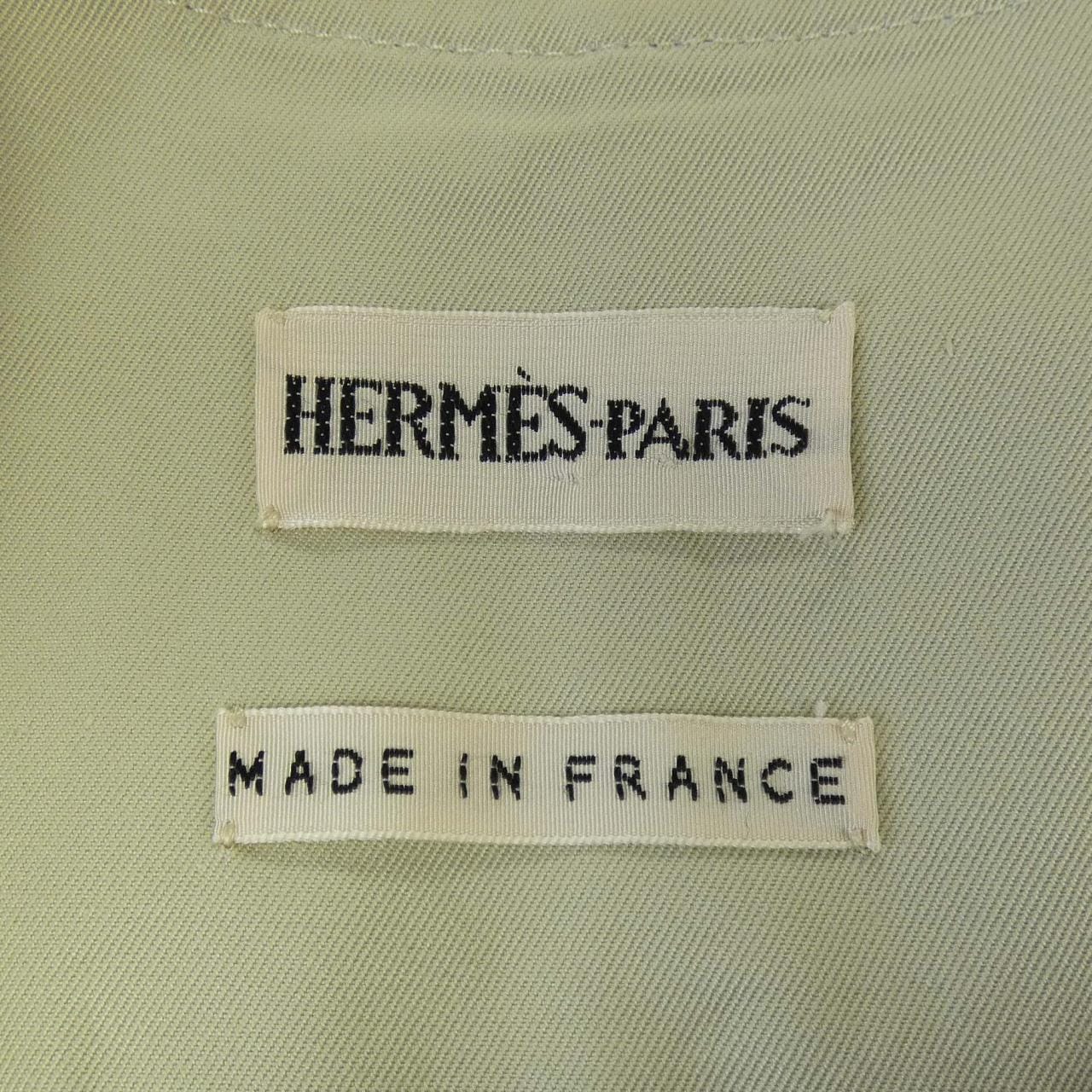 【ヴィンテージ】エルメス HERMES Hボタン ロングベスト