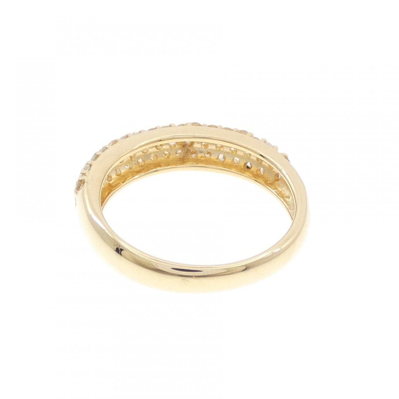 K18YG パヴェ ダイヤモンド リング 0.50CT