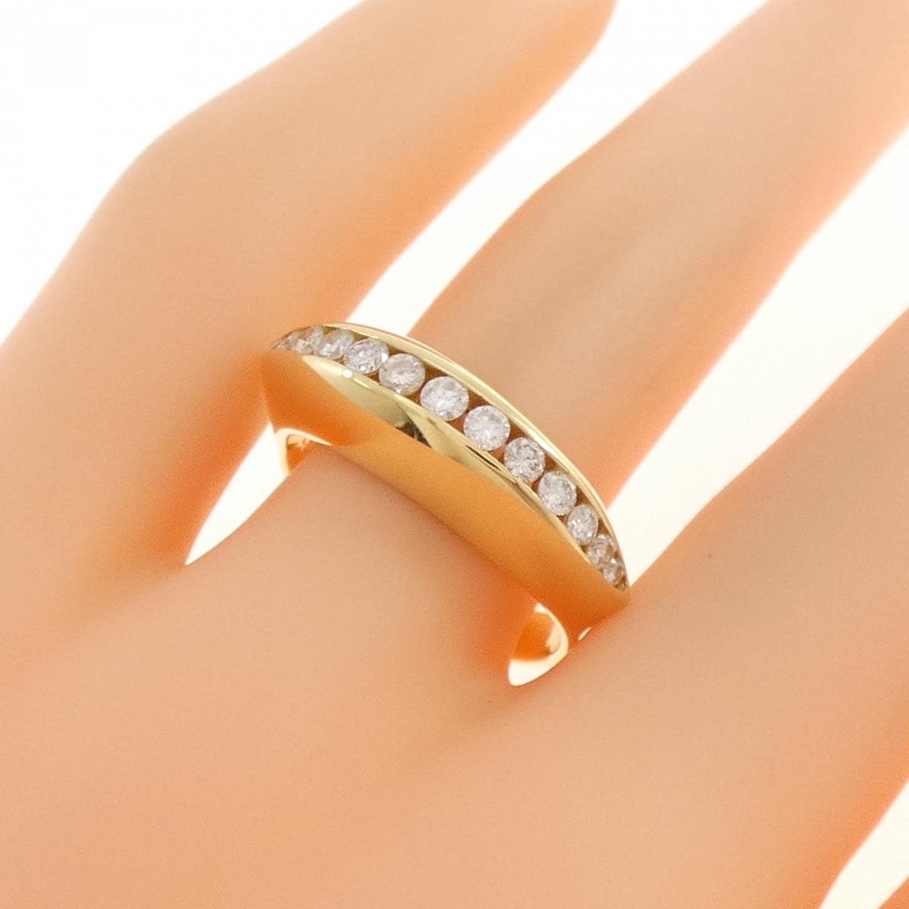 K18YG ダイヤモンド リング 0.35CT